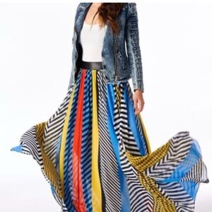 TOV HOLY Multicolor Crossroad Maxi Skirt Medium
